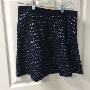 Navy Skirt from Express